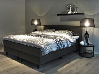 Boxspringcombinatie M-Ray, Valencia Deluxe, Antraciet